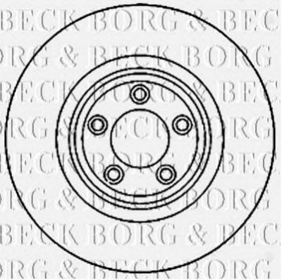 BORG & BECK bbd5821s -  Тормозной диск